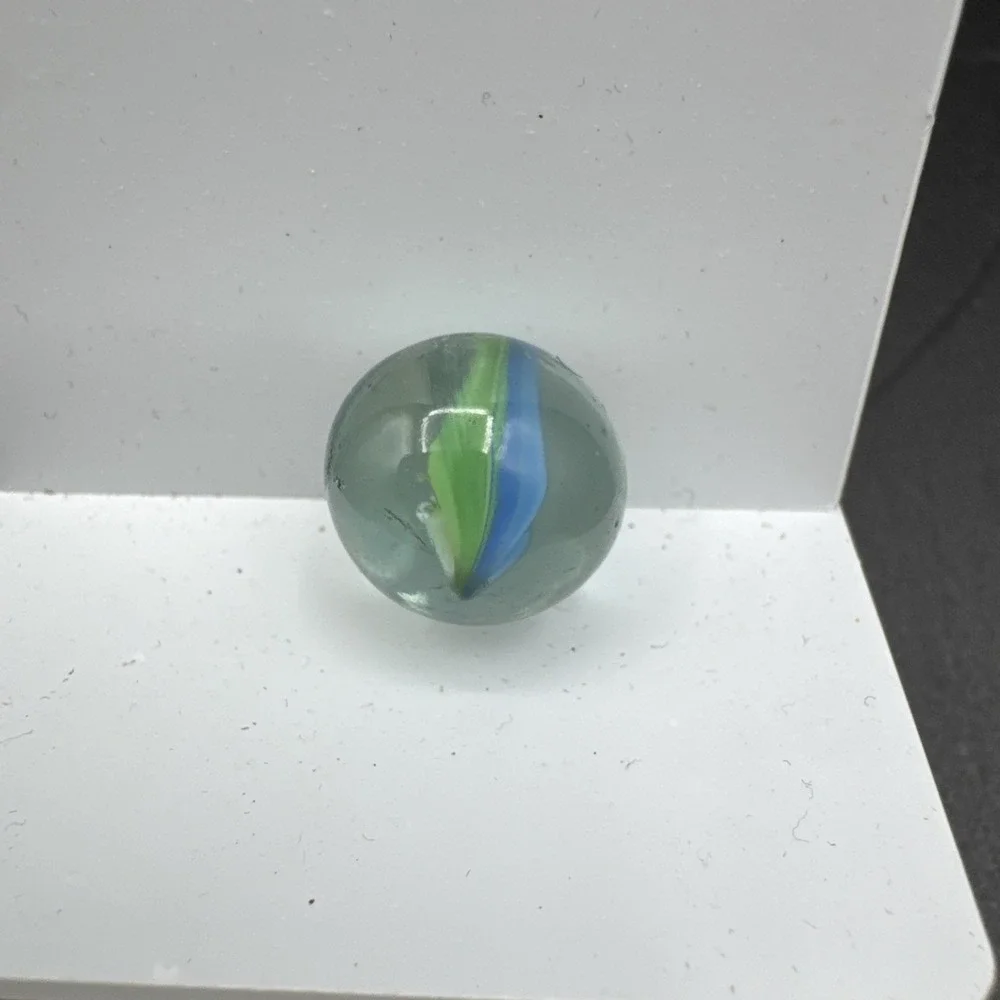 Vintage Cat's Eye Marble .62 Inch EUC Condition Blue Green